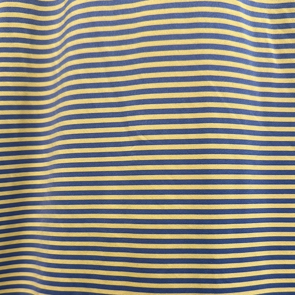 FootJoy Yellow and Gray Striped Polo Shirt for Golf - Picture 6 of 6